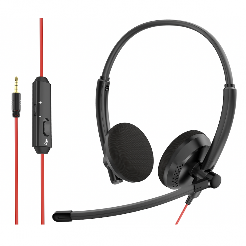 HW03 Wired Computer Headset with Mic (Office Use)